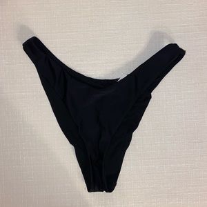 Black Aerie Super High Cut Cheekiest Bikin Bottom